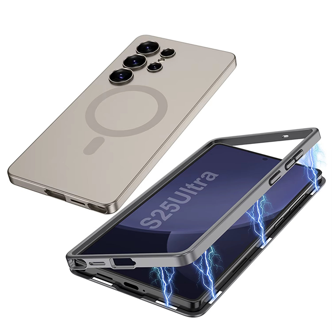 CoreSnap S25 – 2-in-1 Magnetic Wireless Charging Case