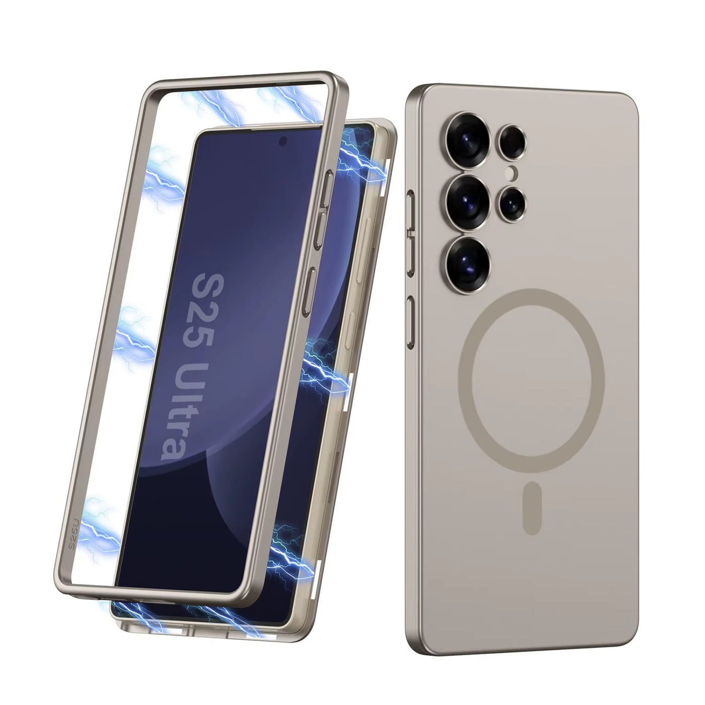 CoreSnap S25 – 2-in-1 Magnetic Wireless Charging Case