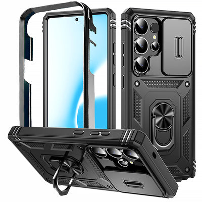 Armor360 S25 Ultra – Full Protection Case with Magnetic Ring Stand