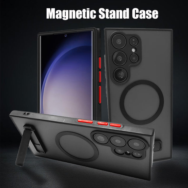 MagVue S25 Ultra – Translucent Magnetic Case with Slim Kickstand