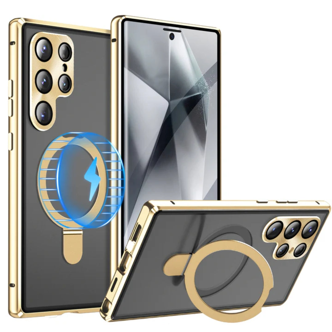 MagBracket S25 – Magnetic Glass Case with Rotating Stand