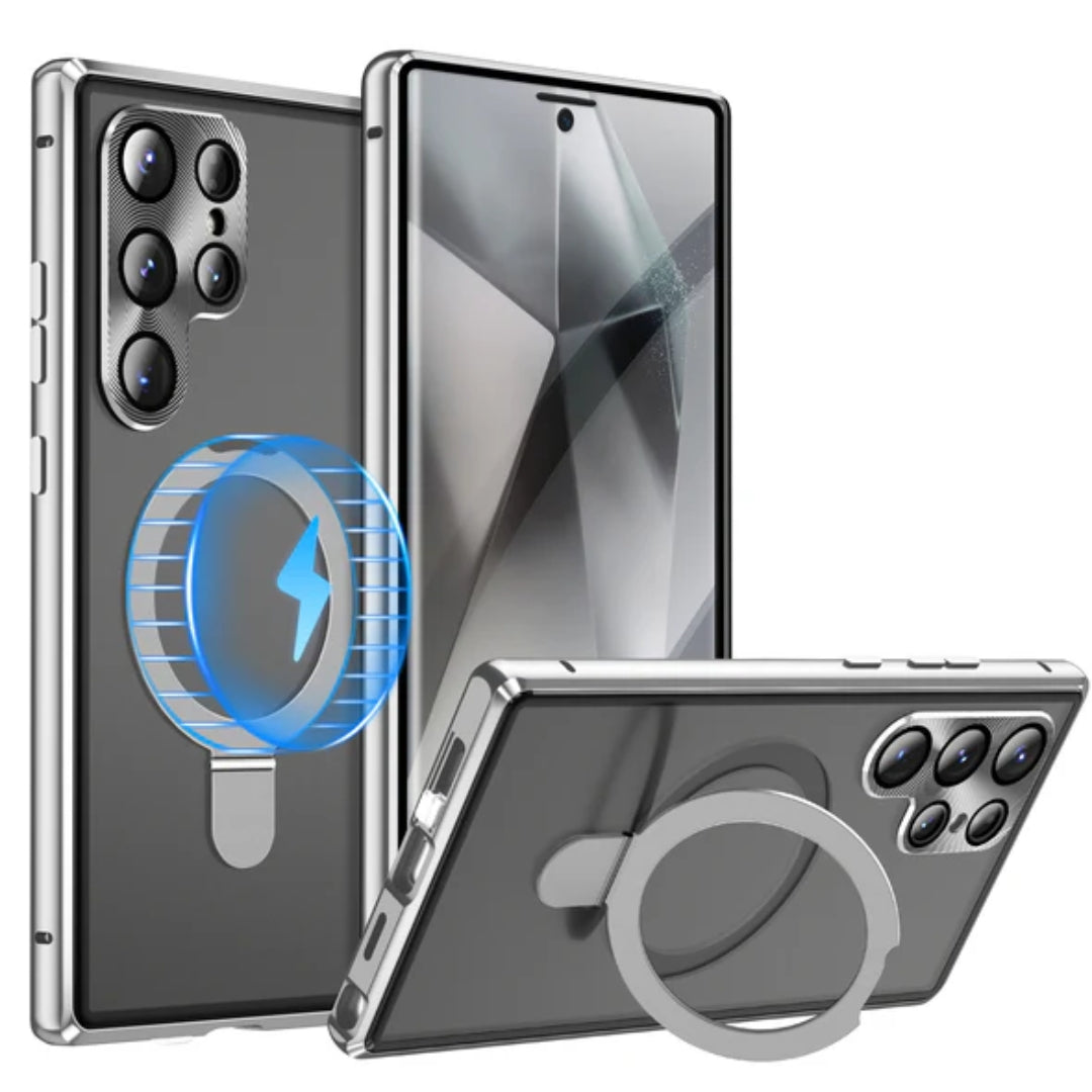 MagBracket S25 – Magnetic Glass Case with Rotating Stand