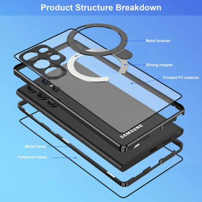 MagBracket S25 – Magnetic Glass Case with Rotating Stand