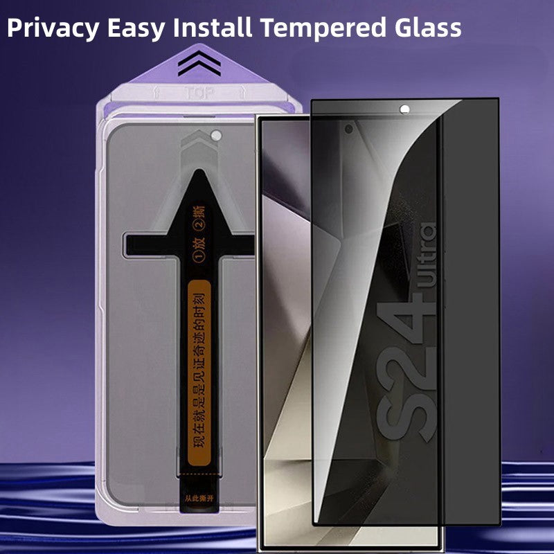 ShieldGlass S25 Ultra – Premium Privacy & Dust-Free Tempered Glass Screen Protector