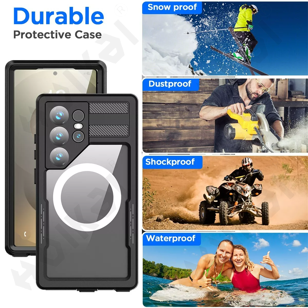 AquaShield S25 Ultra – Waterproof & Shockproof 360° Protective Case