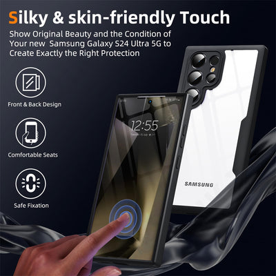 SilicaShield S25 Ultra – Full Shockproof Silicone Case with Screen Protection