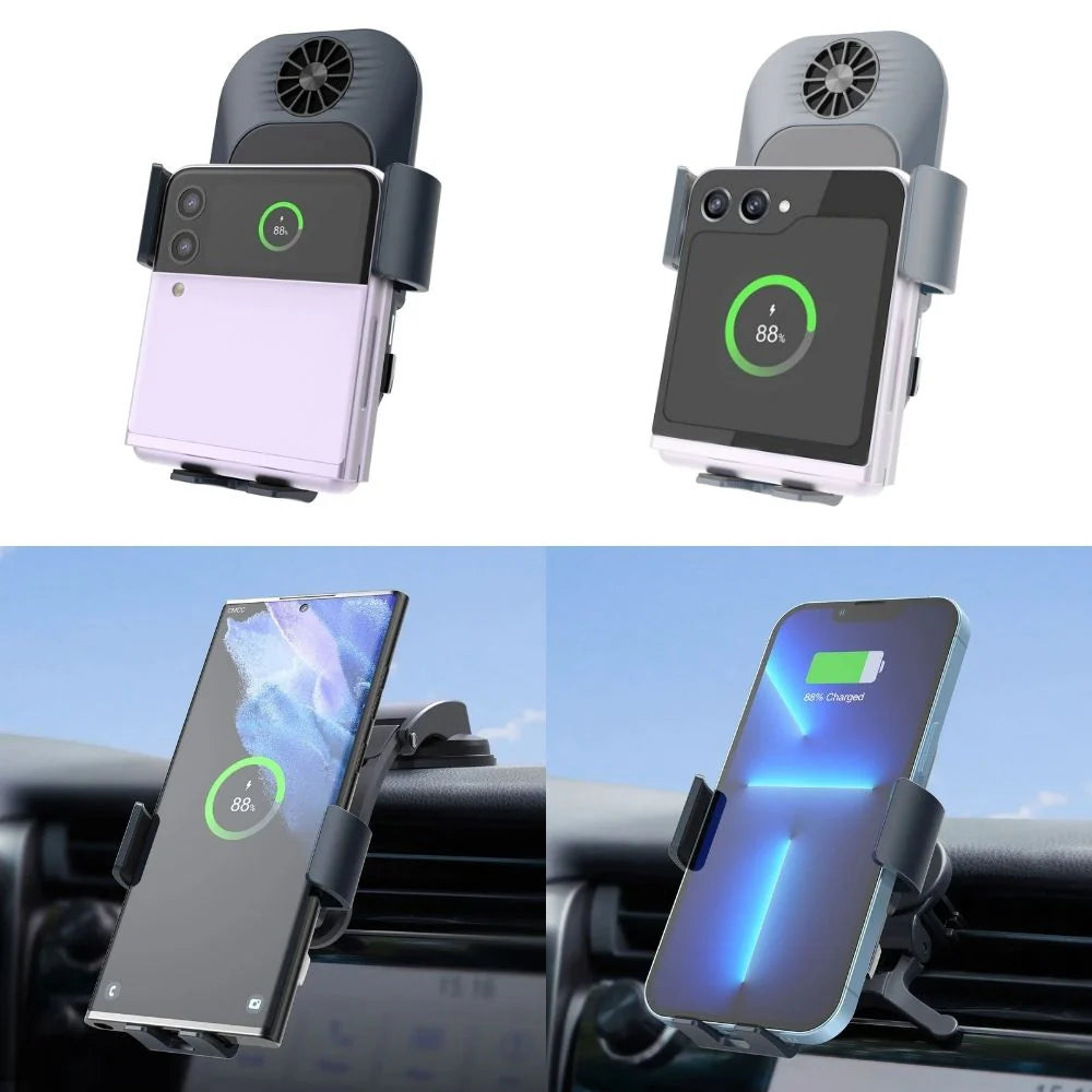 ChargeMate Samsung Galaxy S25, S24, S23 and S22 Dual Coil Wireless Car Charger