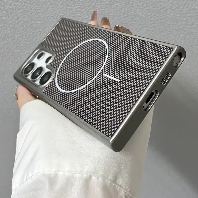 CarbonGrip S25 – Magnetic MagSafe Armor Case