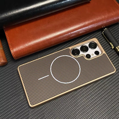 CarbonGrip S25 – Magnetic MagSafe Armor Case