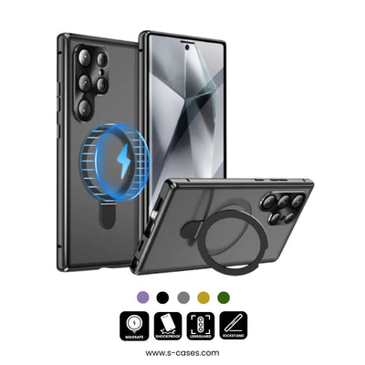 MagBracket S25 – Magnetic Glass Case with Rotating Stand