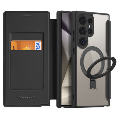 MagWallet S25 Ultra – Strong Magnetic Wallet Case with Kickstand & Wireless Charging