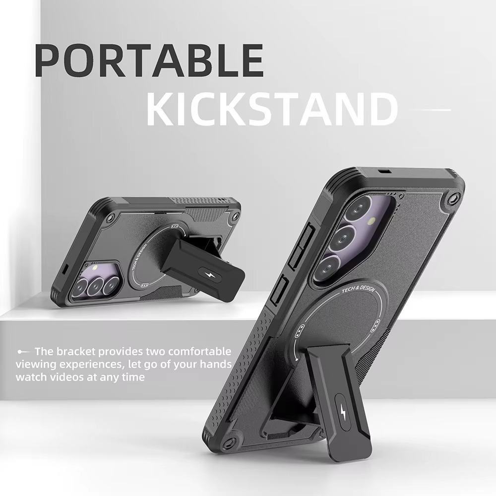 StrapShield S25 – Magnetic Kickstand Lanyard Case